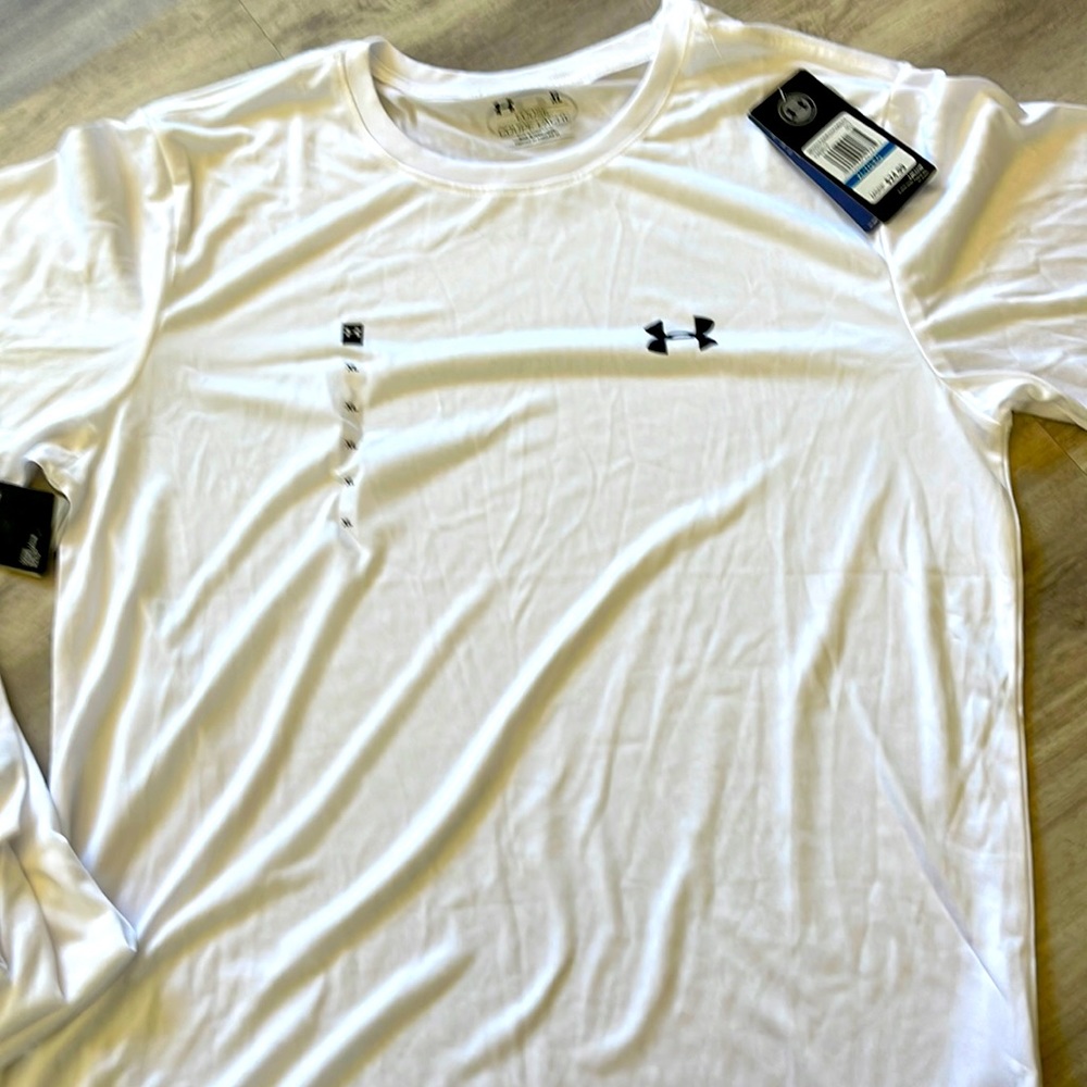 Under Armour white performance tees NWT